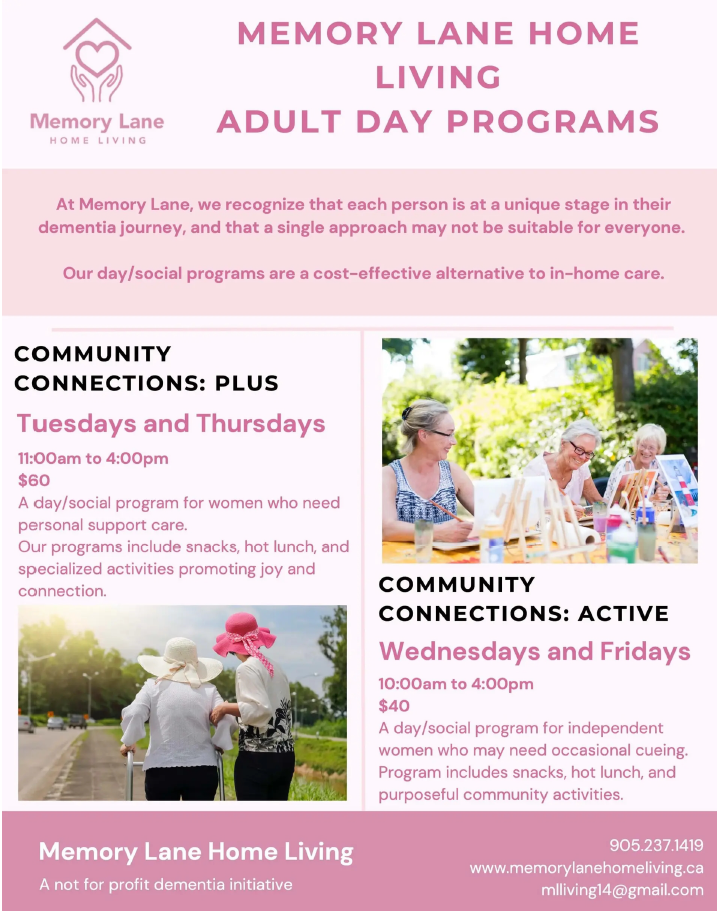Memory Lane Home Living Adult Day Programs