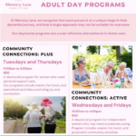 Memory Lane Home Living Adult Day Programs